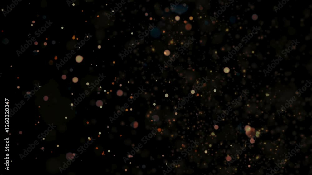 A close-up of glittering gold dust, creating a beautiful bokeh effect