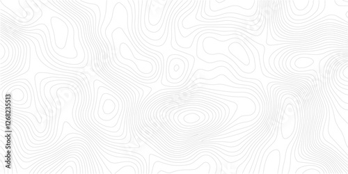 abstract topographic wave line black, white line map texture. geometric discovery mounted location counter grid map background.White wave paper curved reliefs abstract background. The topographic map.