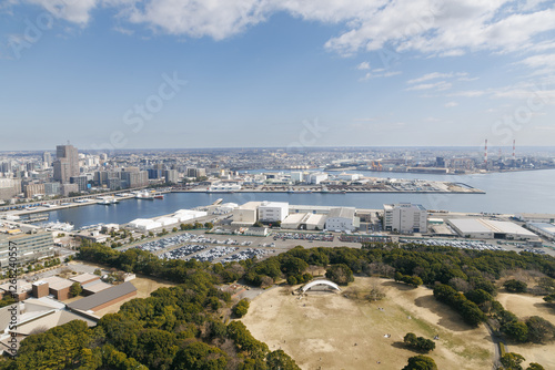 千葉ポートタワーから見た千葉港方面の風景