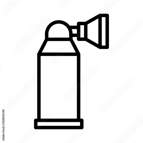 air horn icon Simple thin line stroke vector
