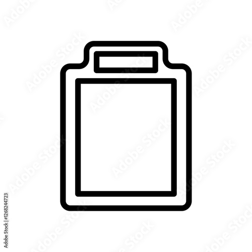 cutting board icon Simple thin line stroke vector