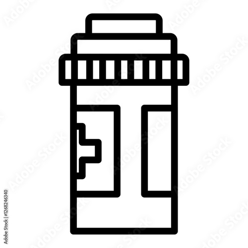 painkiller icon Simple thin line stroke vector