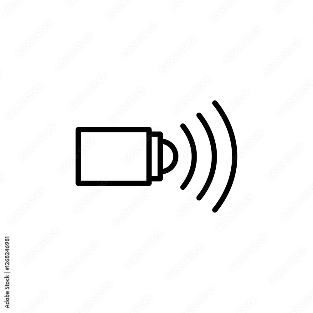 sensor icon Simple thin line stroke vector sensor icon Simple thin line stroke vector