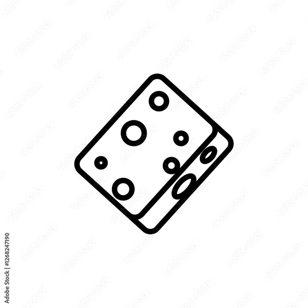 sponge icon Simple thin line stroke vector sponge icon Simple thin line stroke vector