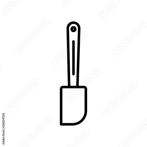 spatula icon Simple thin line stroke vector