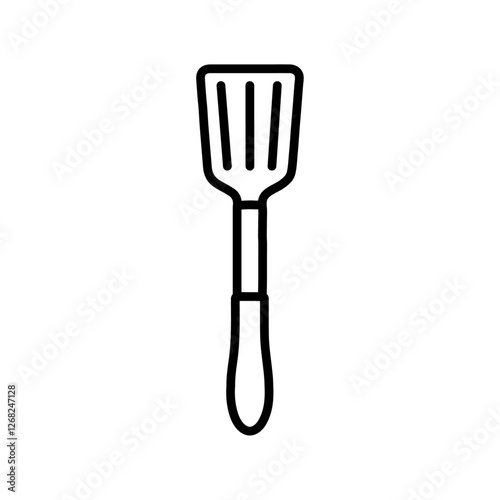 spatula icon Simple thin line stroke vector
