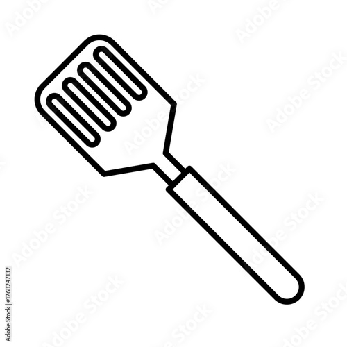 spatula icon Simple thin line stroke vector