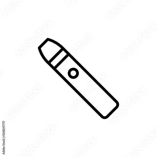 vape icon Simple thin line stroke vector
