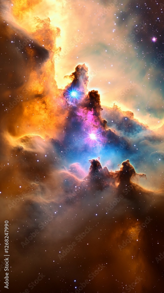 Fototapeta premium Cosmic Nebula Stellar Cloudscape (1)