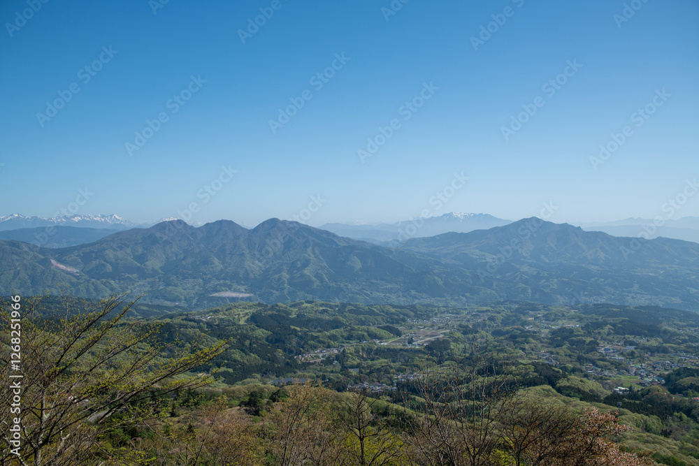 mountain landscape with blue sky mountain landscape with blue sky