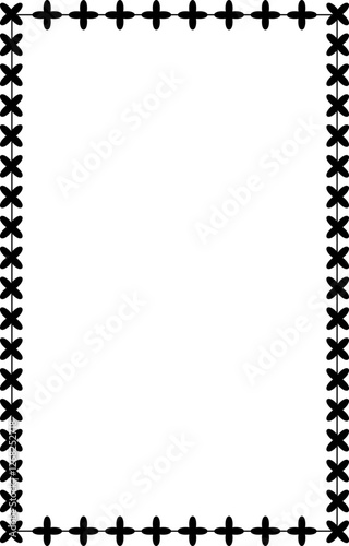 Vertical blank template vector borders and frames to decorate text and for design.