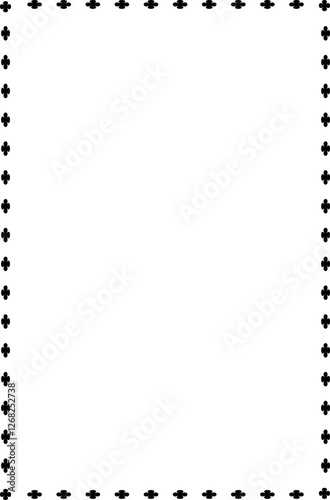 Vertical blank template vector borders and frames to decorate text and for design.