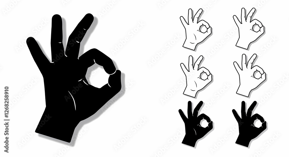 Ok Sign Icon Set - Clean, Modern Approval Icons for UI/UX, Web, and Mobile Design - Versatile Vector Graphics for Digital Projects Ok Sign Icon Set - Clean, Modern Approval Icons for UI/UX, Web, and Mobile Design - Versatile Vector Graphics for Digital Projects