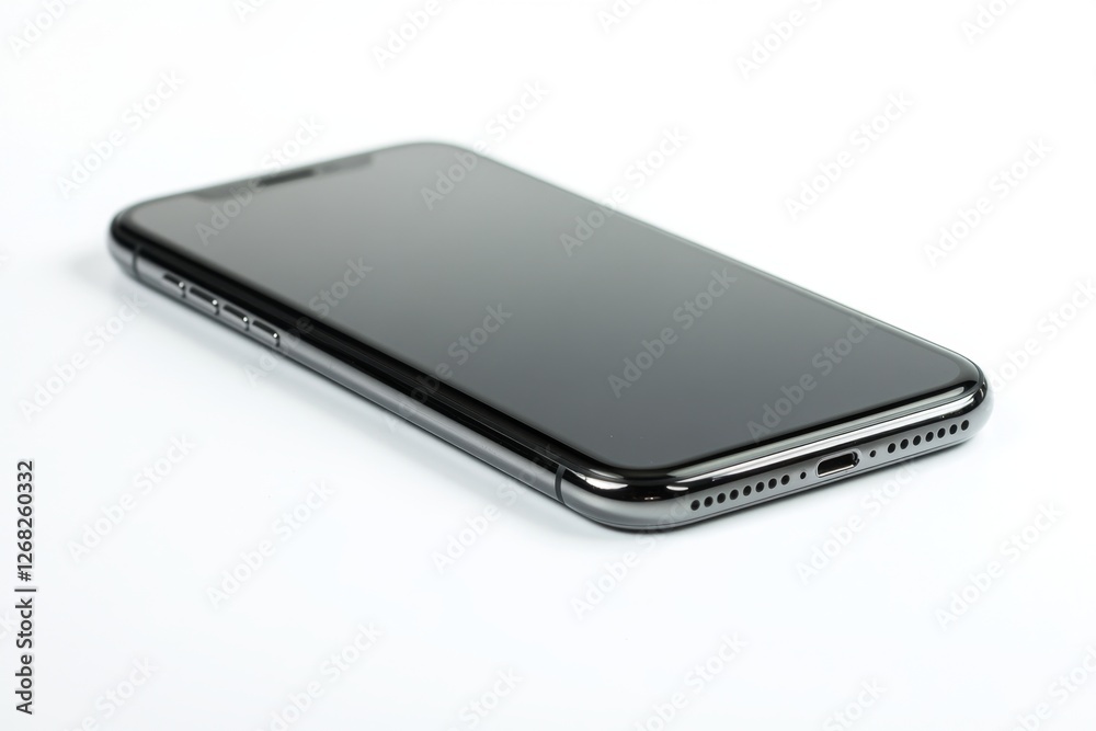 Smartphone, display, white, background, studio, mockup, technology, advertising