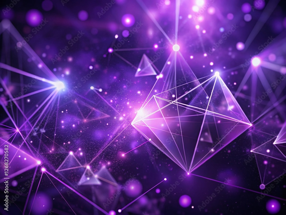 Purple Dreamy Abstract Molecular Dot Geometric Space Background Animation Purple Dreamy Abstract Molecular Dot Geometric Space Background Animation