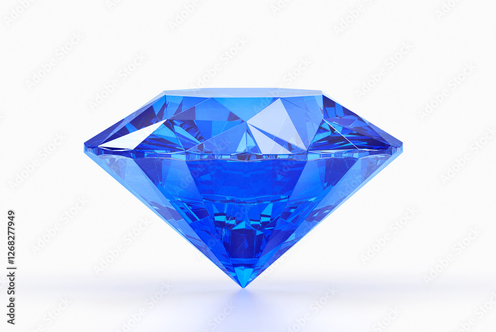 Dazzling diamond blue on white background Dazzling diamond blue on white background