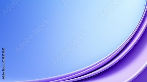Abstract Purple Swirls on a Blue Background