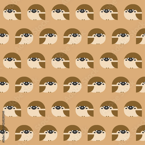 すずめのシームレスパターン - Seamless Pattern of Sparrow