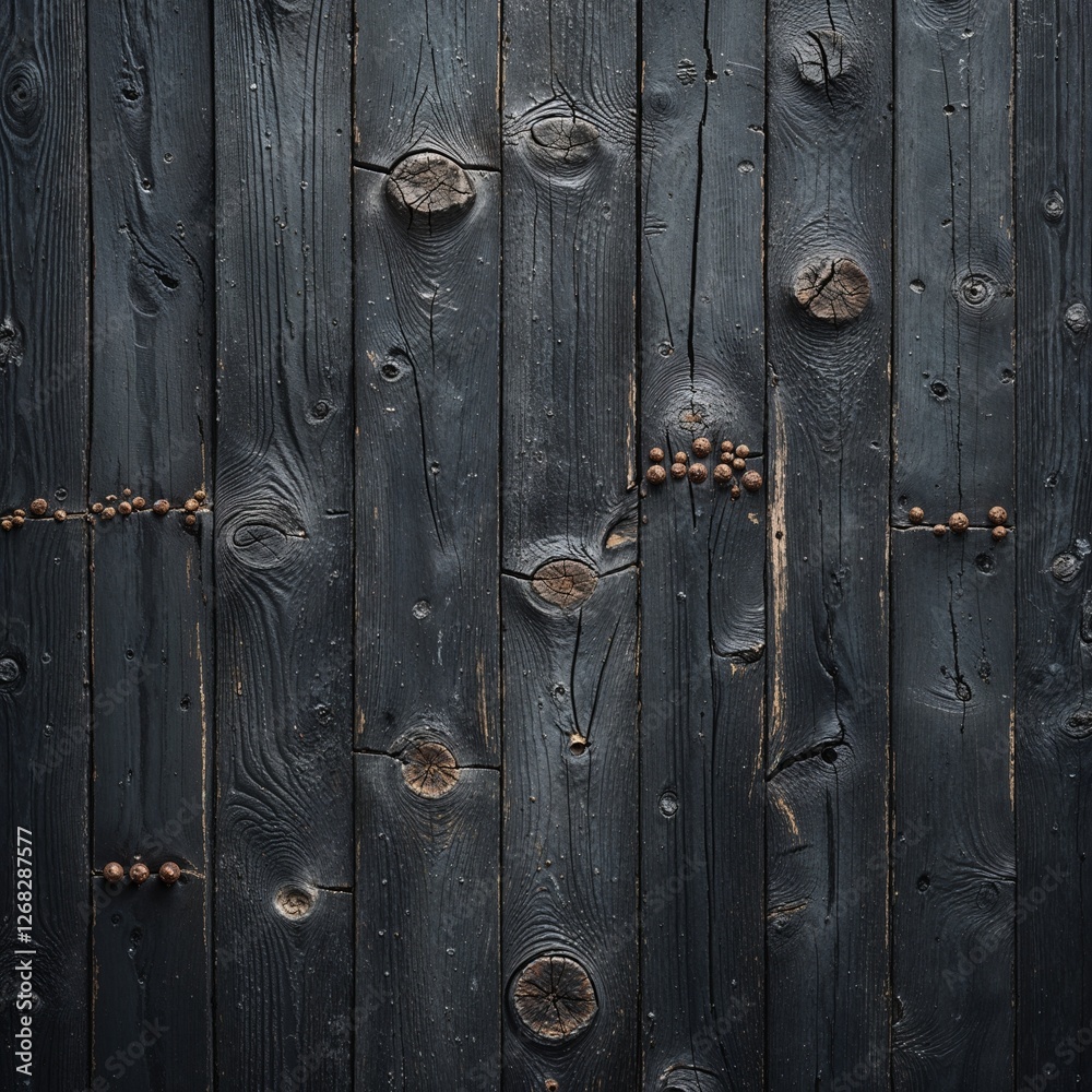 close-up of a textured, dark wooden surface. The wood appears aged and weathered, with visible grain patterns and knots. close-up of a textured, dark wooden surface. The wood appears aged and weathered, with visible grain patterns and knots.