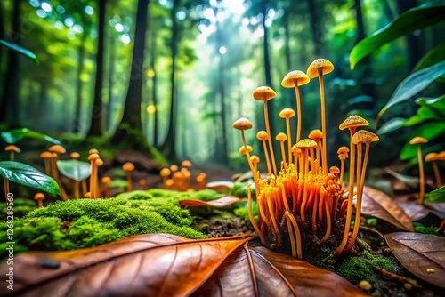 Spores Take Flight: Ophiocordyceps Unilateralis Fungus Landscape photo