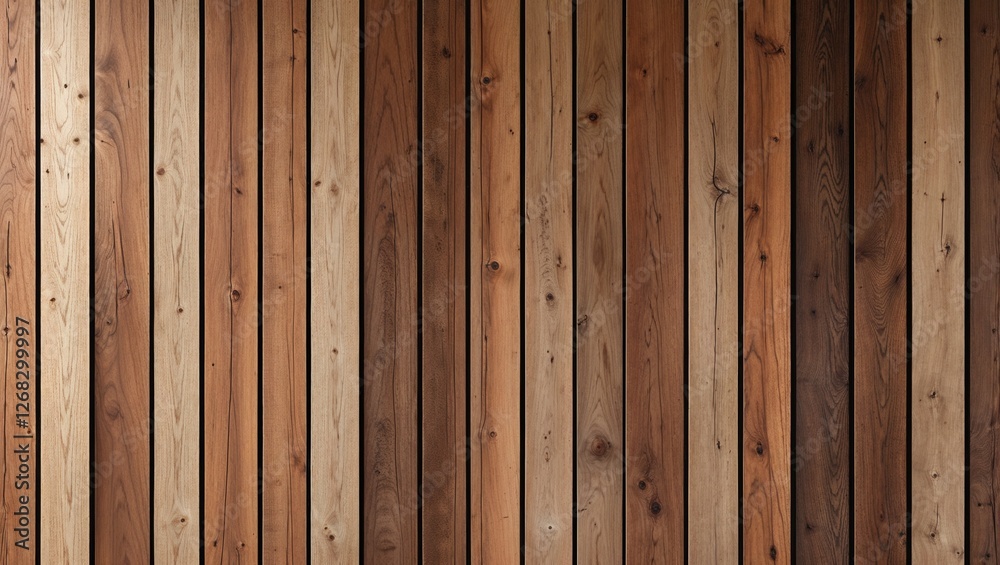 Fototapeta premium vertical wooden slat wall, showcasing a natural and rustic aesthetic.
