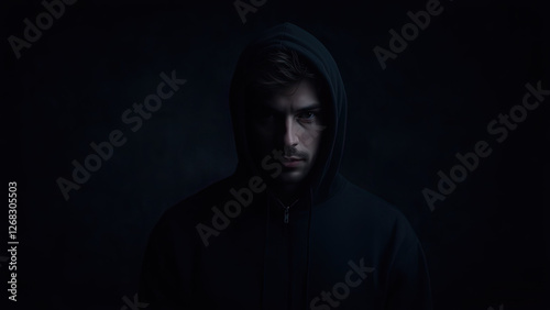 scary man in the dark generative ai