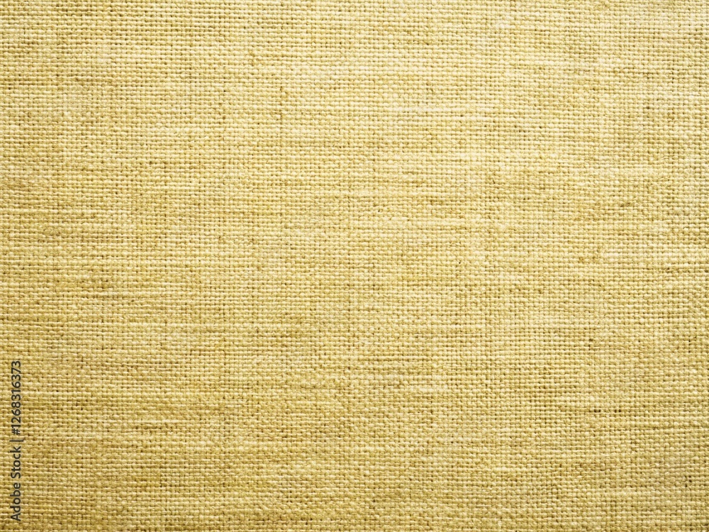 Fototapeta premium Vintage Cream Cotton Canvas Texture Wall Background - Rustic Fabric Pattern