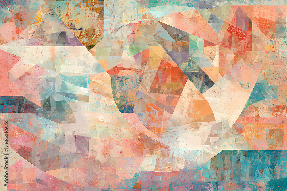 Vibrant digital artwork with overlapping triangles in dynamic composition, creating a modern and abstract aesthetic. Vibrant digital artwork with overlapping triangles in dynamic composition, creating a modern and abstract aesthetic.