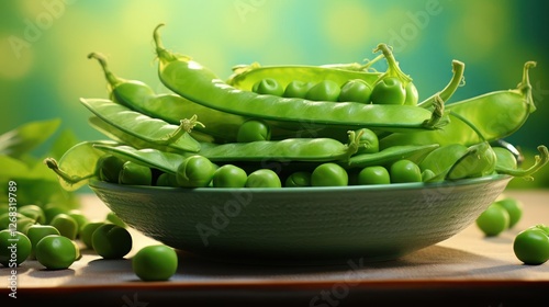 Wallpaper Mural Green peas in a bowl Torontodigital.ca