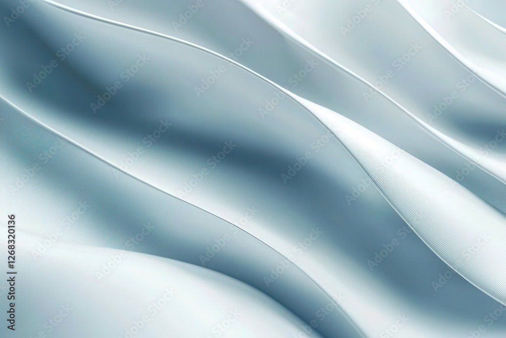 Fototapeta premium Soft Flowing Fabric with Gentle Curves and Smooth Texture in Light Tones