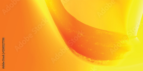 Pastel orange wavy blur texture. Abstract hologram liquid gradient background 3d rendering