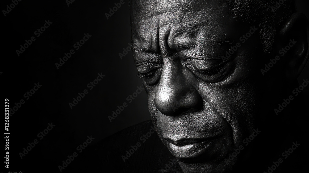 A close-up of an older man with deep-set wrinkles and a thoughtful gaze, painted with expressive, bold strokes A close-up of an older man with deep-set wrinkles and a thoughtful gaze, painted with expressive, bold strokes