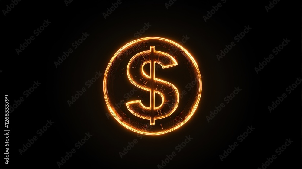 simple yet striking transparent money icon illuminated with a subtle glow, placed in the center to represent wealth and investment potential simple yet striking transparent money icon illuminated with a subtle glow, placed in the center to represent wealth and investment potential
