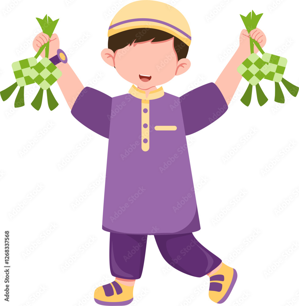 Muslim Boy celebrating eid Muslim Boy celebrating eid