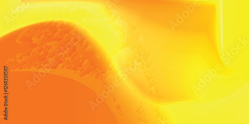 Pastel orange wavy blur texture. Abstract hologram liquid gradient background 3d rendering