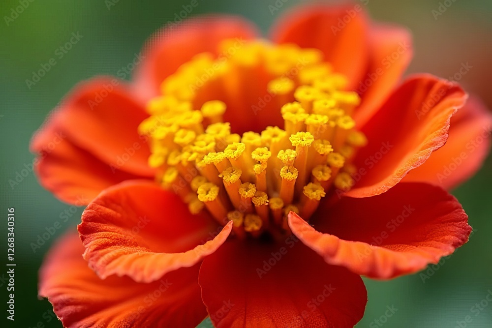 Close-up of vibrant orange flower with detailed stamens and petals Close-up of vibrant orange flower with detailed stamens and petals
