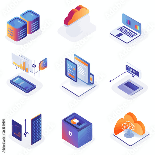 Isometric Data Server with Cloud Storage, Technology Infrastructure