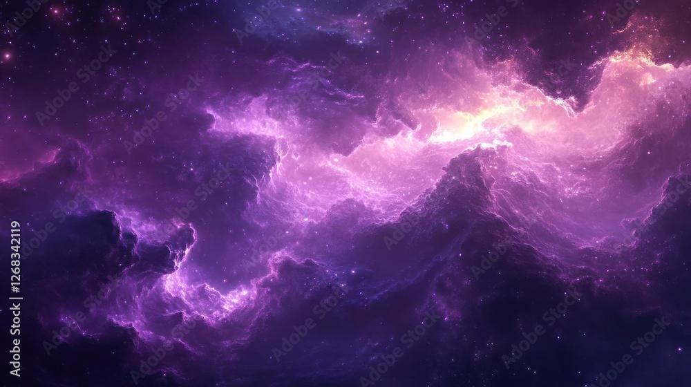 Fototapeta premium A bright nebula in space