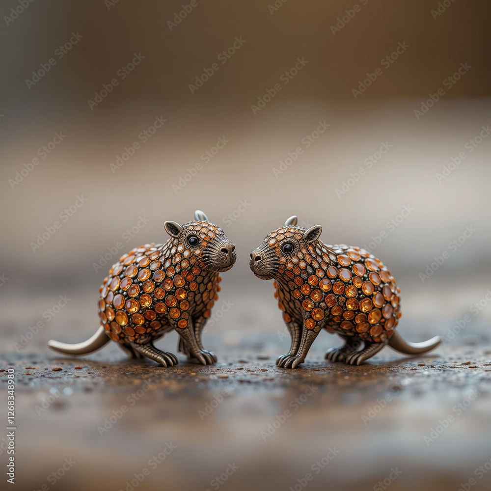 Male and female paired capybarra accessories Male and female paired capybarra accessories