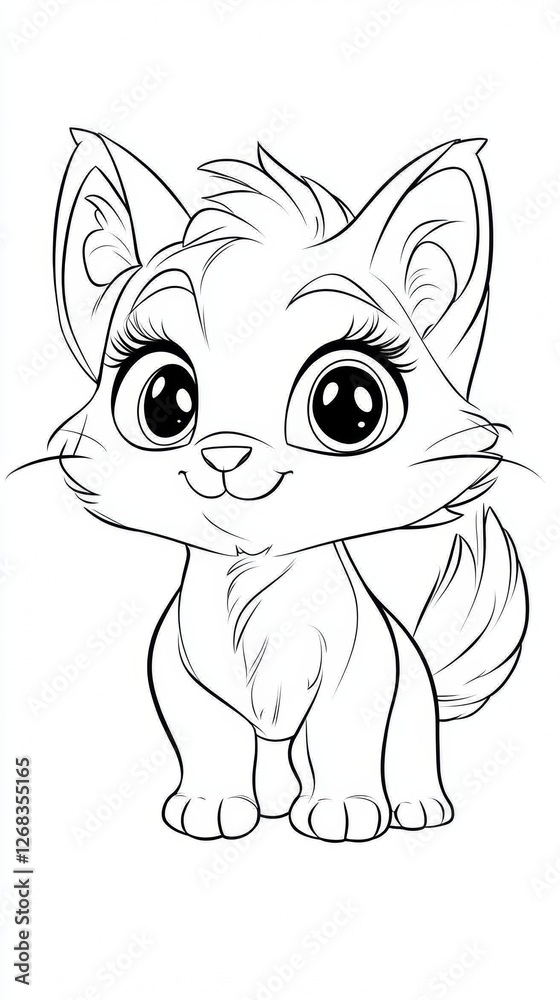 Obraz premium white vertebrate facial expression line art snout coloring book cartoon animal figure clip art fictional character