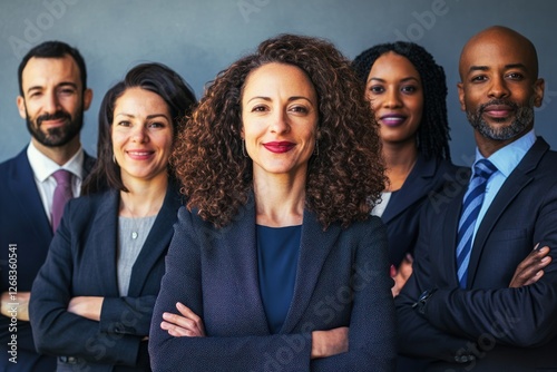 A diverse team led by a woman investor in a collaborative business setting