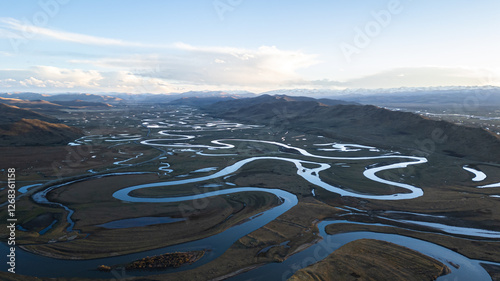 Aerial view of the ABA area with the beautiful landscape