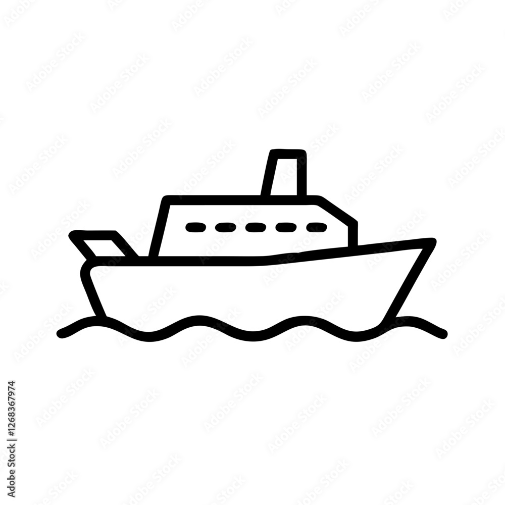 Ship Vessel Boat Icon Ship Vessel Boat Icon