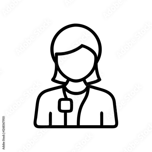 Reporter Journalism News Icon