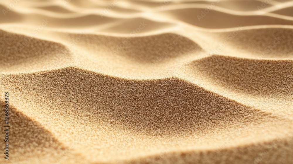 Textured Sand Dunes: A Close-Up View of Rippling Desert Sand Textured Sand Dunes: A Close-Up View of Rippling Desert Sand