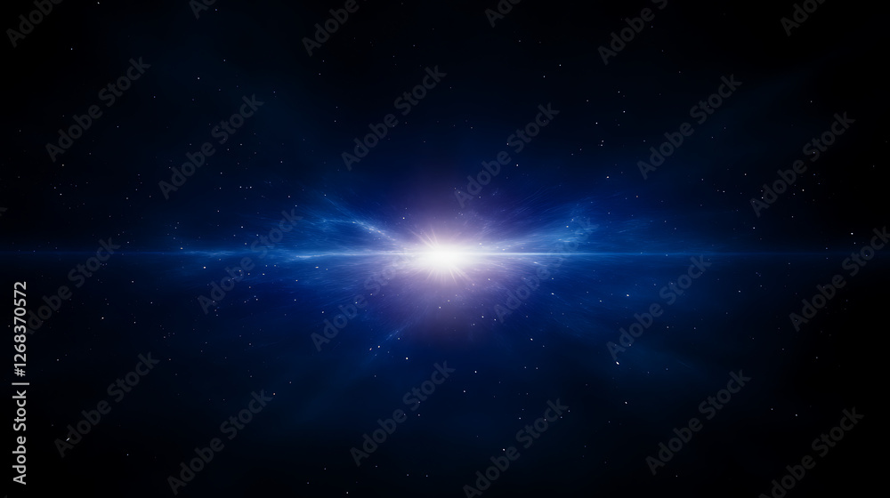Obraz premium Enigmatic Cosmic Explosion in a Galaxy Far Away Revealing Unimaginable Starburst Phenomenon
