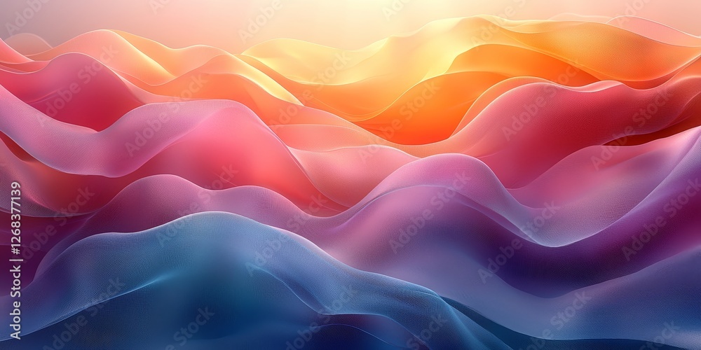 Obraz premium Creative Background with Subtle, Flowing Geometry 