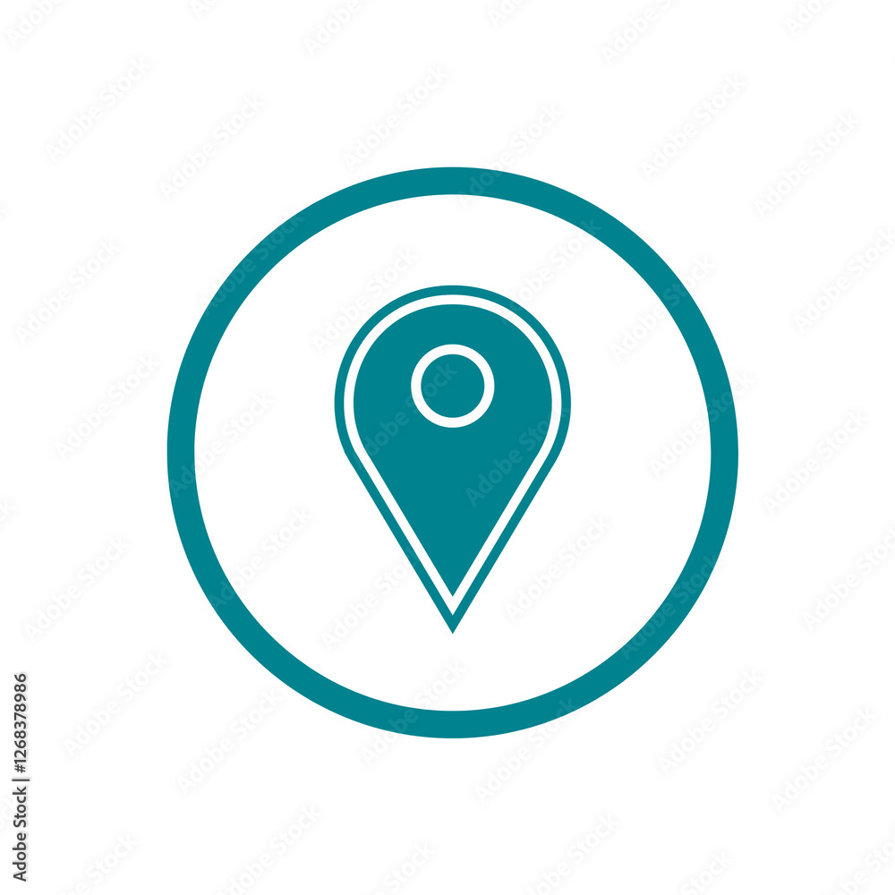 Location icon or location pin with transparent background Location icon or location pin with transparent background