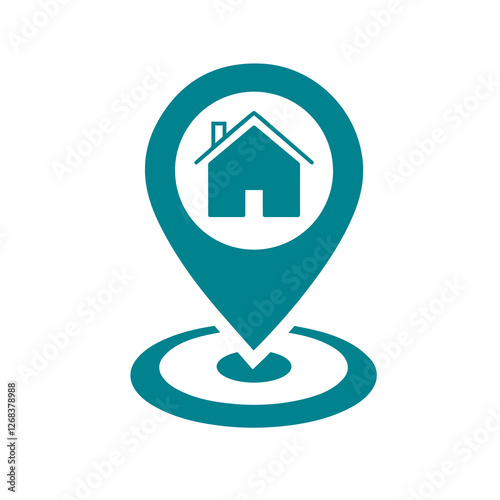 Location icon or location pin with transparent background 