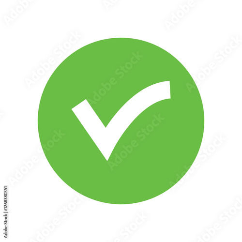 check mark and tick mark icon set. accept approved icon. vector illustration.